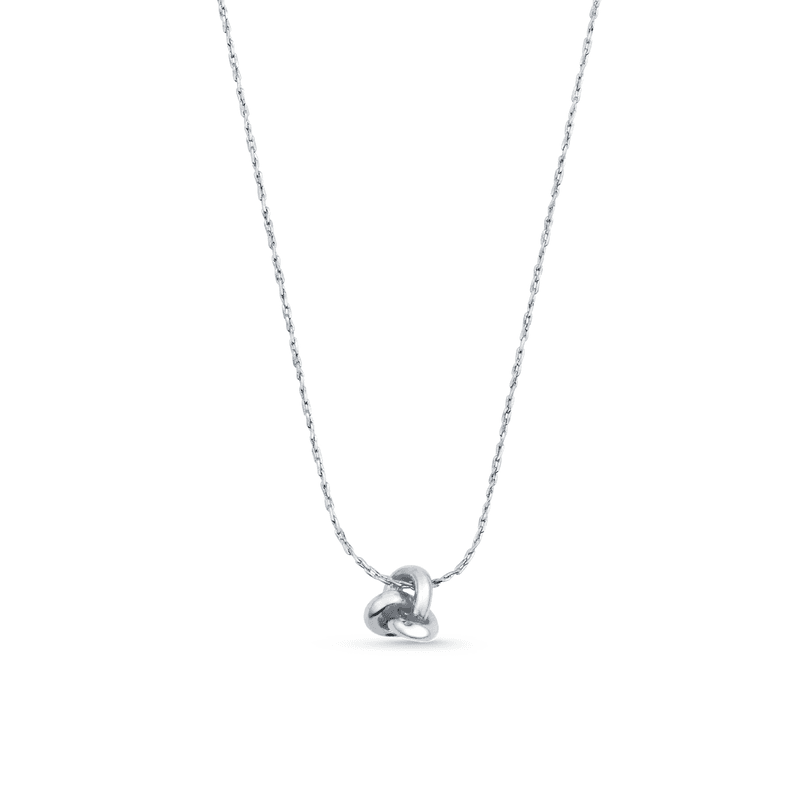 29466 Mini Knot Fine Collar Necklace - Silver