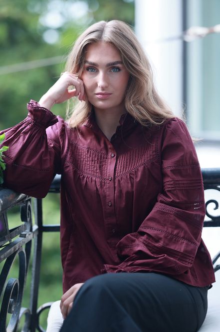 Hovedbilde Moonlace Blouse - Mulberry 